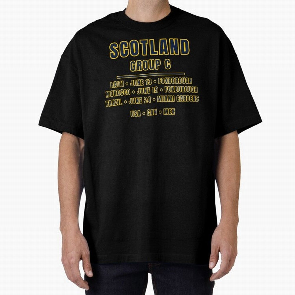 Scotland World Cup 2026 Fixtures T-Shirt ¨C Group C Football Shirt Classic T-Shirt Capture Stadium Memories from Match Day Hype around FIFA World Cup 2026 USA Canada Mexico, Haaland, Argentina, Fan Favorite Moments, National Team Passion, Big Match