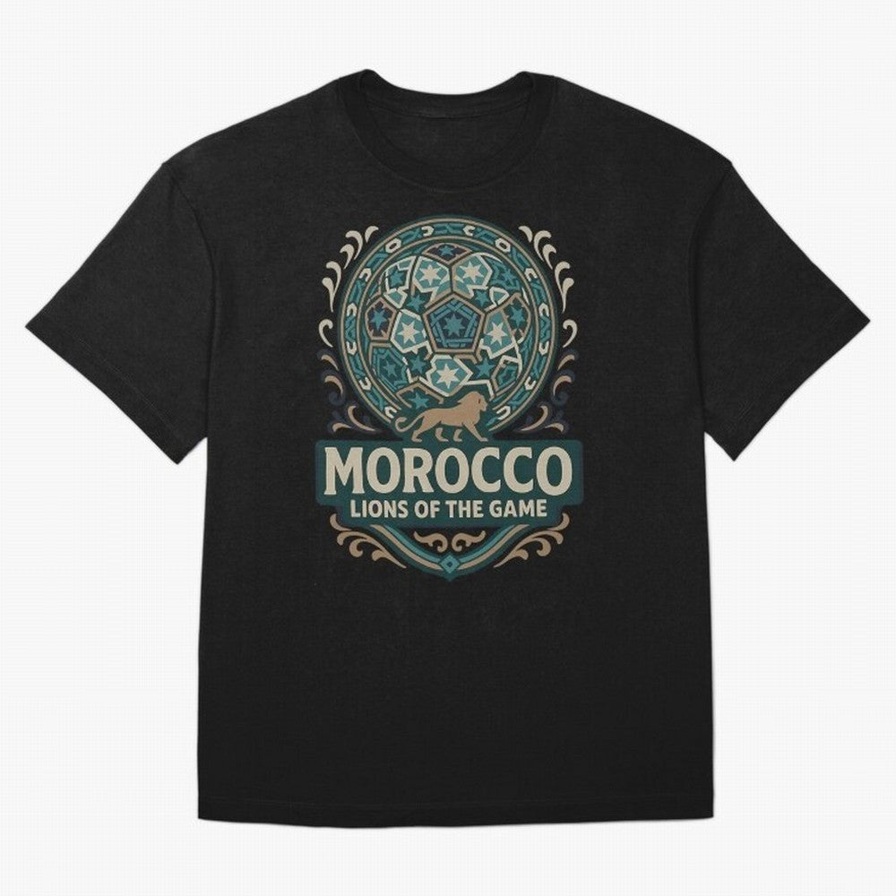 Morocco Lions Of The Game Classic T-Shirt Relive the Noise and Pride of FIFA World Cup 2026 USA Canada Mexico Spirit, Driven by Argentina, France and Brazil, Neymar, Stadium Memories, Football Loyalty, International Chants and Championship