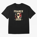 Front Print France Soccer World Cup 2026 - French Fan Gift T-Shirt_84561762 Classic T-Shirt Experience FIFA World Cup 2026 Celebrating Haaland, Spain Energy, Global Supporter Spirit, Legendary Goals, National Colors and Tournament Celebration;