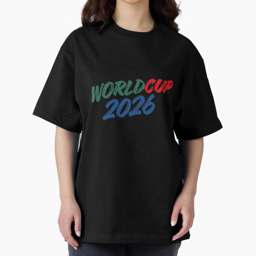 World Cup 2026 Oversized T-Shirt Bring Legendary Rivalry Energy to FIFA World Cup 2026 Centered on Haaland and Mbappe, Argentina and Brazil Energy, Stadium Memories, Football Loyalty, International Chants and Championship Tradition; Ideal for