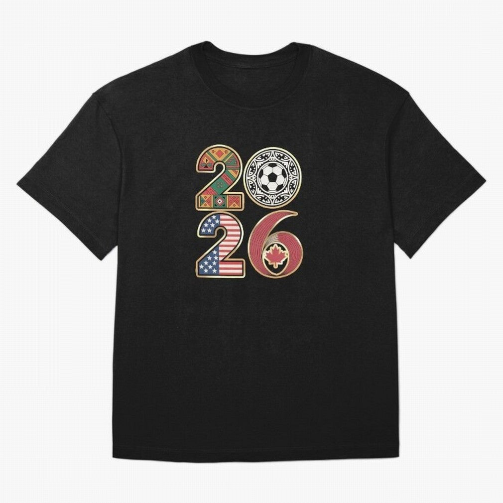 2026 Football Countries Design ¨C USA, Canada & Mexico Inspired Art Oversized T-Shirt Celebrate Soccer Greatness during FIFA World Cup 2026 Group Stage Inspired by Cristiano Ronaldo, England, France and Netherlands Energy, Soccer Culture, Superstar