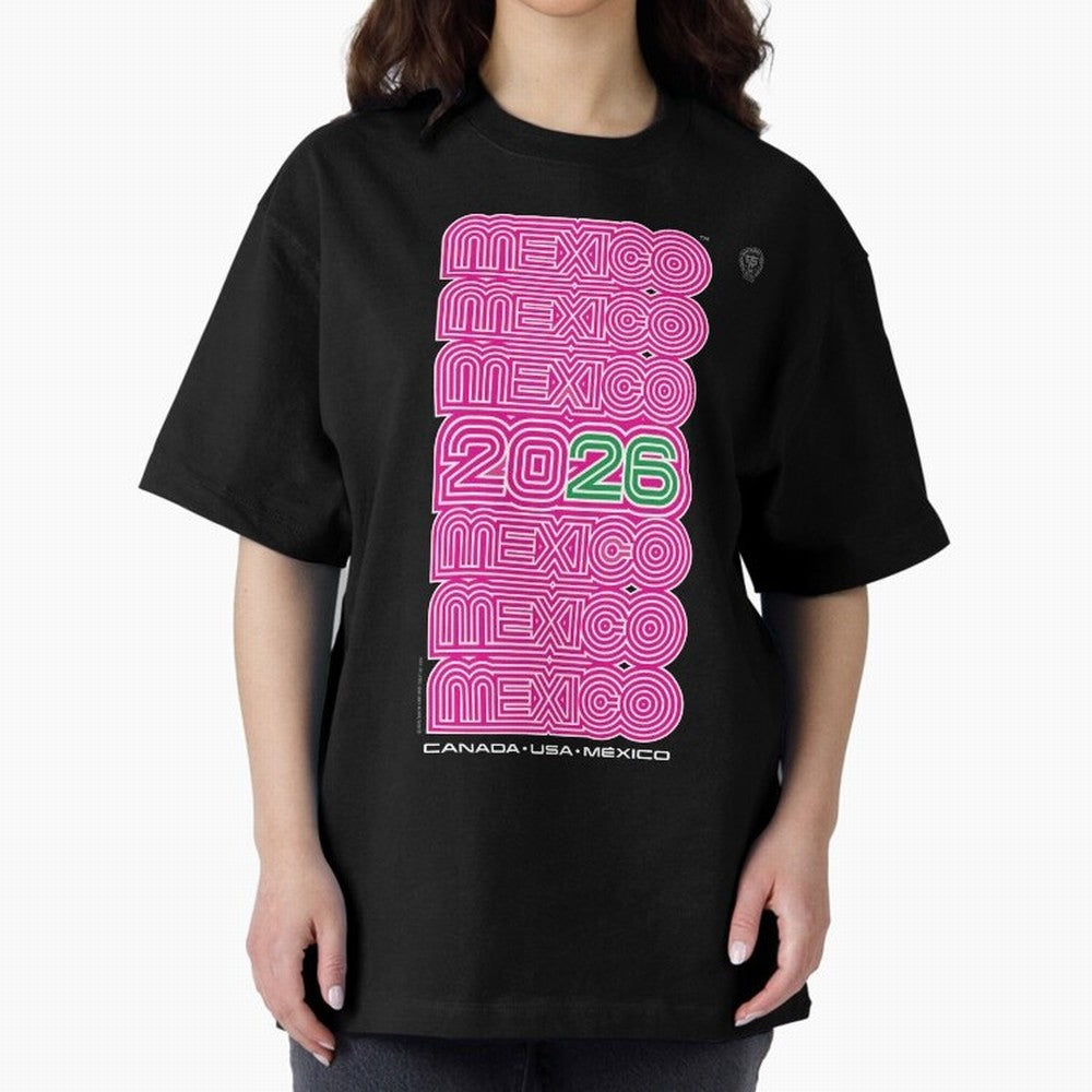 Mexico Retro Soccer 26 ¨C Canada USA Mexico 26¨C Bold Vintage Typography Oversized T-Shirt Relive Legendary Nights from FIFA World Cup 2026 USA Canada Mexico Built around Mbappe and Neymar, France Energy, Game Day Rituals, Football Legends, Country