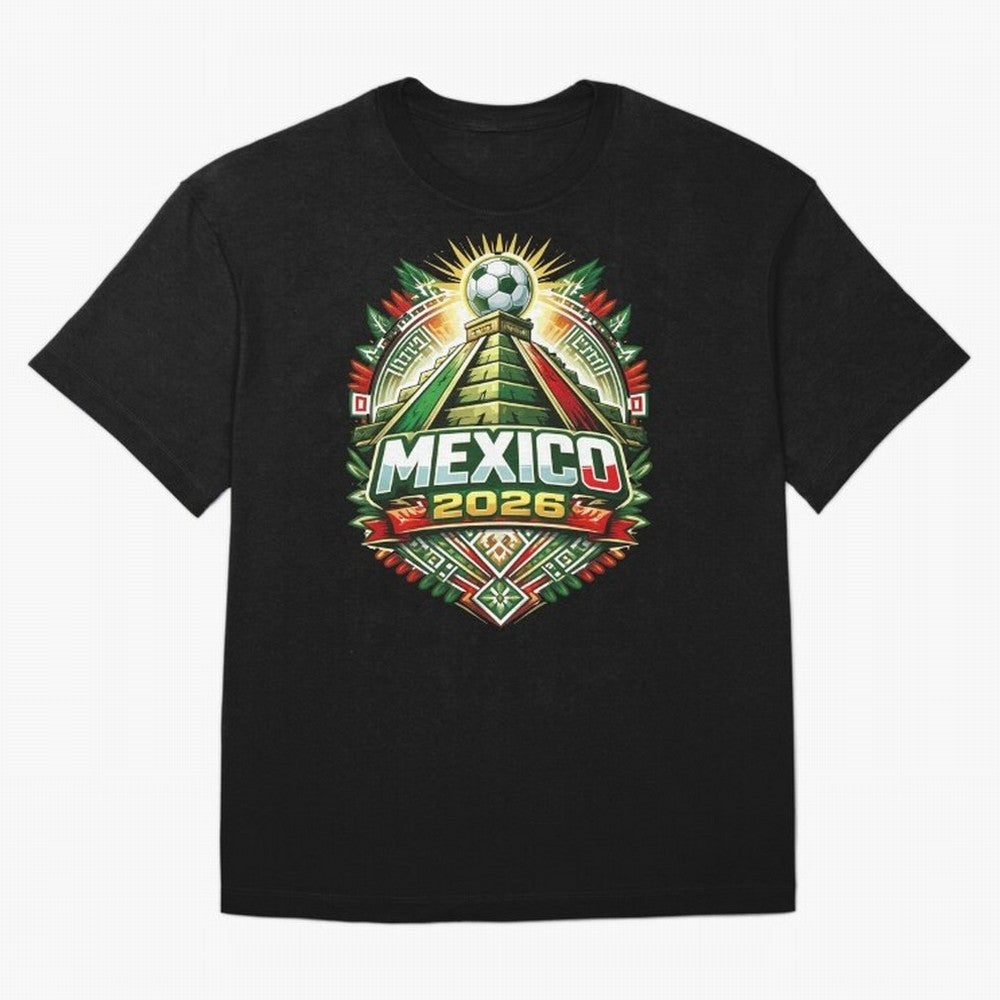Mexico Soccer 2026 Art Oversized T-Shirt Fuel Your Fan Pride for FIFA World Cup 2026 Spirit, Featuring Portugal, Haaland and Mbappe, Supporter Pride, Iconic Celebrations, Legendary Names and Global Match Day Energy; Made for Collectors Who Enjoy