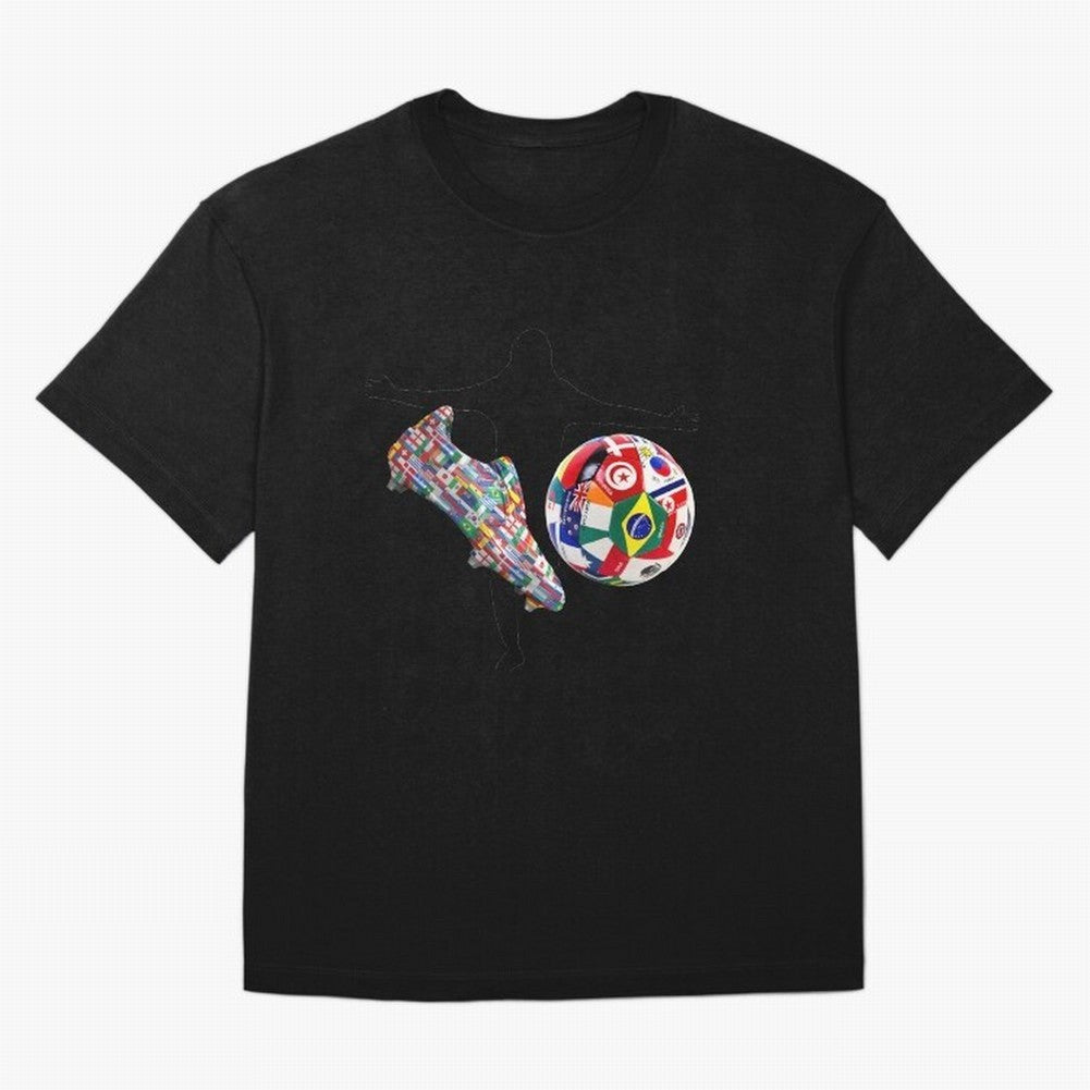 world cup Oversized T-Shirt Celebrate Golden Goal Energy in FIFA World Cup 2026 USA Canada Mexico for Fans of Haaland and Mbappe and France and Portugal, Bringing Stadium Chants, National Pride, Trophy Dreams and Unforgettable Football Memories;