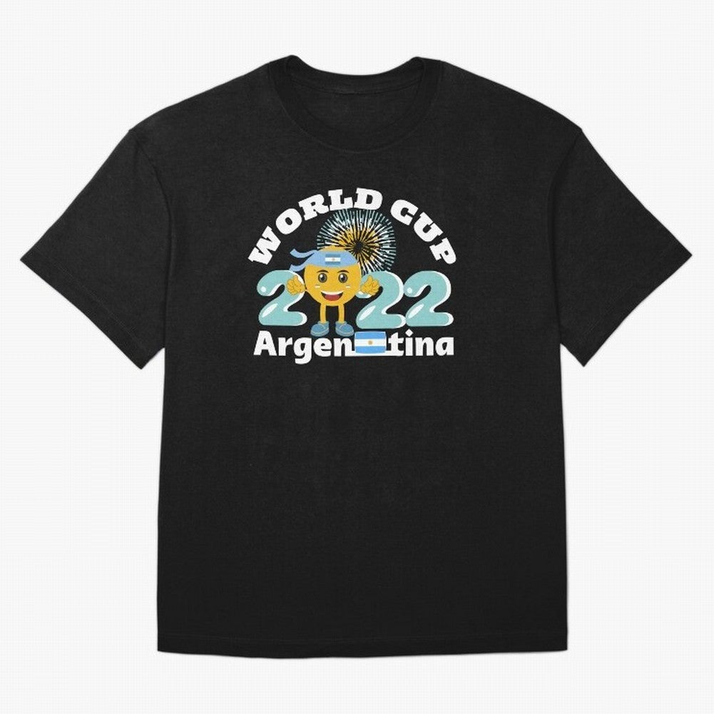 Football World Cup 2022 Winner. Argentina 2022. Oversized T-Shirt Bring Match Day Fire to FIFA World Cup 2026 Spirit, Inspired by England, Haaland, Football Festival Excitement, Trophy Ambitions, Country Rivalries and Star Player Buzz; Ideal for