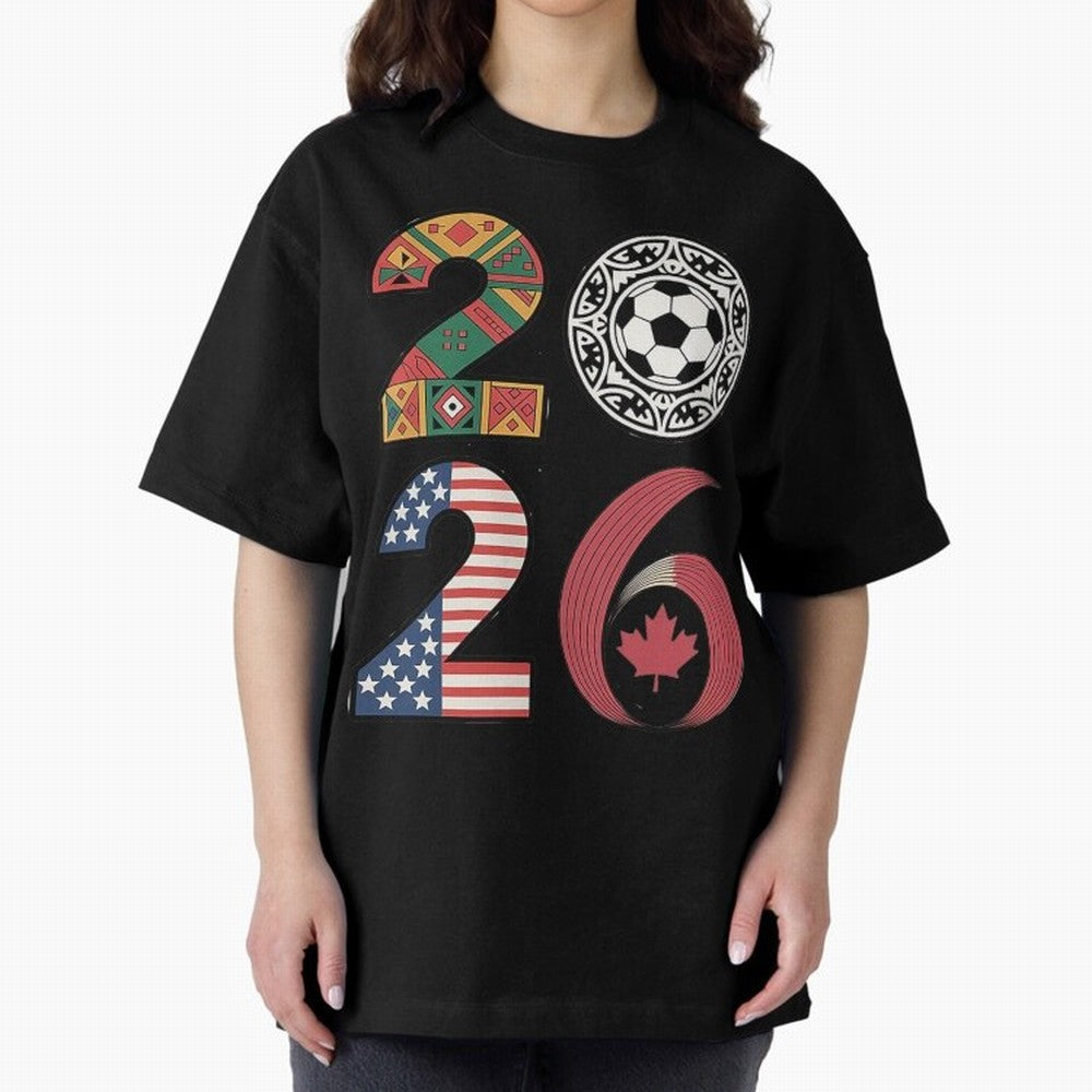 2026 Football Countries Oversized T-Shirt Represent Fans Who Live for FIFA World Cup 2026 Celebrating Haaland, France Energy, Stadium Memories, Football Loyalty, International Chants and Championship Tradition; Great for Watch Parties, Sports Bars,