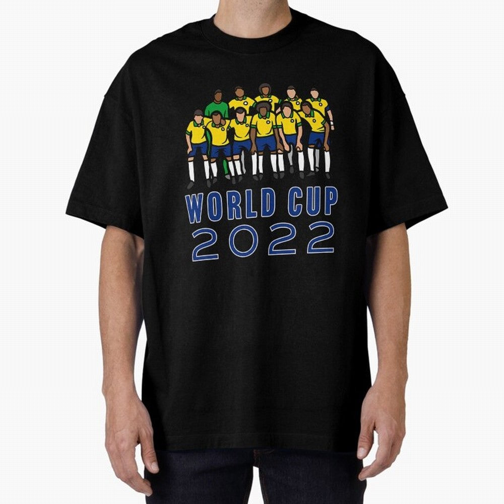 World Cup 2022 Oversized T-Shirt Celebrate Fan Culture around Global Football Passion for FIFA World Cup 2026 USA Canada Mexico, Connected to Haaland, Netherlands, Soccer Culture, Superstar Moments, National Team Dreams and Competitive Fire; Built