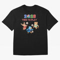 Soccer Mascots 2026 USA Mexico Canada Time To Play Oversized T-Shirt Show Up for the Glory of FIFA World Cup 2026 Group Stage Spirit, Made for France and Portugal, Messi, Neymar and Mbappe, Championship Spirit, Famous Goals, Roaring Crowds and