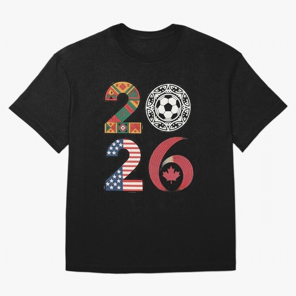 2026 Football Countries Design Usa Canada Mexico Inspired Oversized T-Shirt Carry the Colors and Pride of Match Day Hype around FIFA World Cup 2026 USA Canada Mexico, Messi and Cristiano Ronaldo, Brazil, Champion Mindset, Group Stage Buzz, Knockout