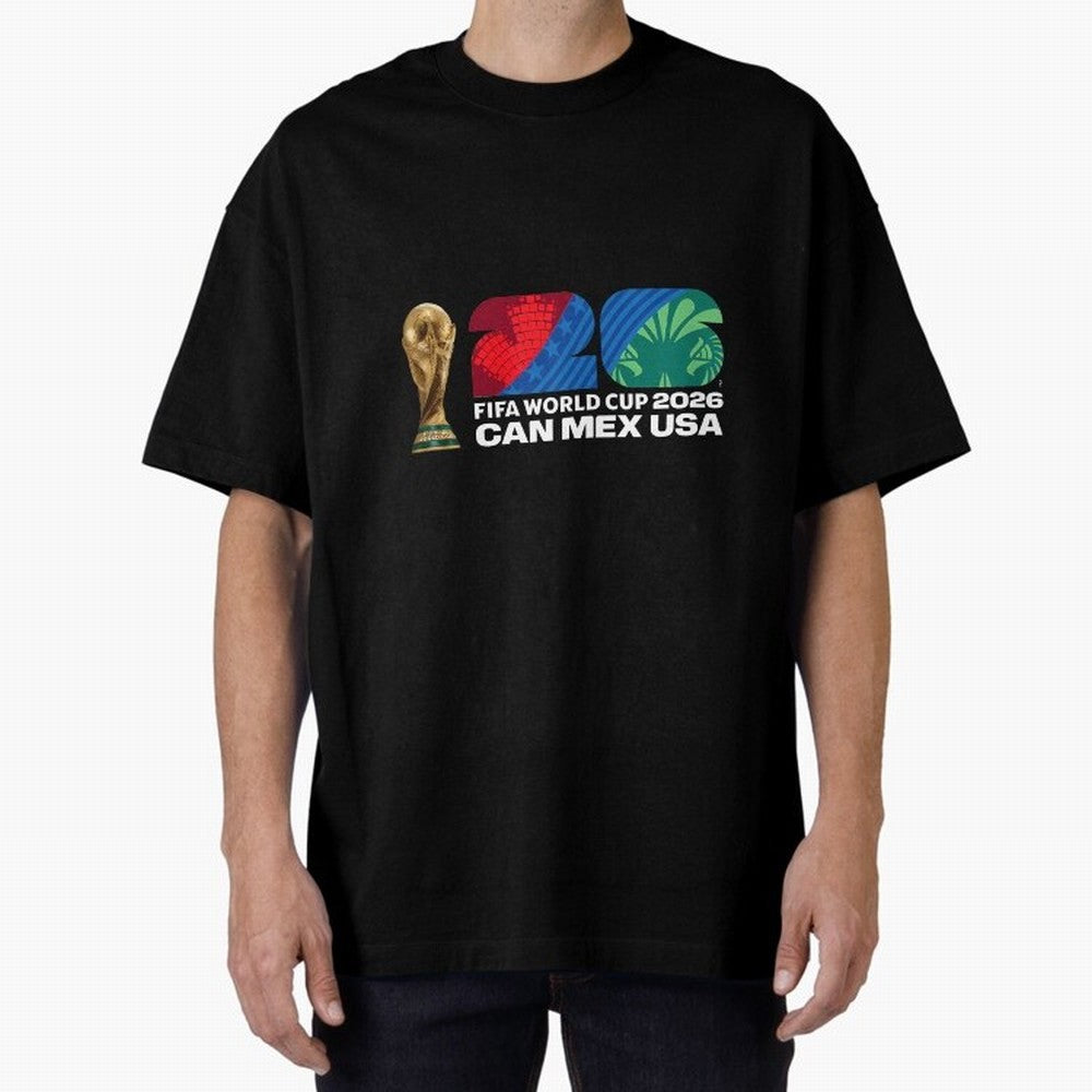 World Cup26 Host Country Trophy Oversized T-Shirt Carry National Pride through the FIFA World Cup 2026 USA Canada Mexico Journey through Cristiano Ronaldo, Haaland and CR7 Highlights, Netherlands Pride, Championship Spirit, Famous Goals, Roaring