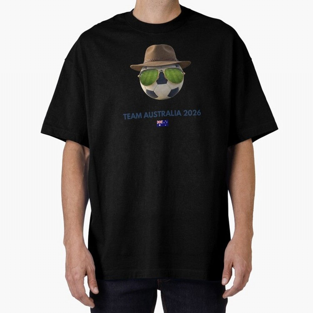 Soccer Fan Gear: Team Australia 2026 Oversized T-Shirt Celebrate Global Passion for FIFA World Cup 2026 Spirit, Made for Spain and Netherlands, Haaland, Classic Soccer Heritage, Championship Pressure, Fan Loyalty and International Pride; Great for