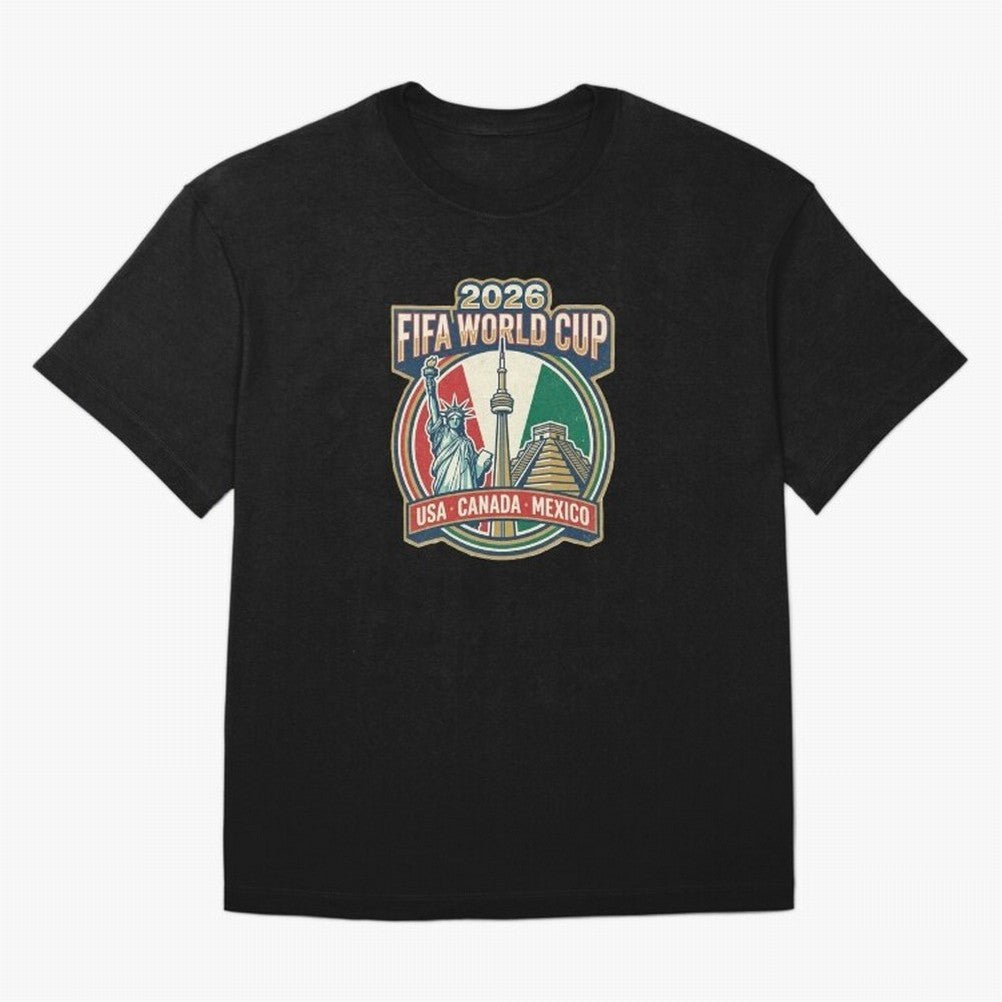 North America United Soccer 2026 Vintage Crest Oversized T-Shirt Celebrate Fan Favorites in Match Day Hype around FIFA World Cup 2026 Group Stage, Mbappe and Neymar, Spain and Netherlands, Fan Favorite Moments, National Team Passion, Big Match