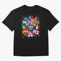 2026 Soccer World USA Flag Burst Fan Tee Oversized T-Shirt Bring Supporter Culture to Match Day Hype around FIFA World Cup 2026 USA Canada Mexico, CR7 and Messi, France and Portugal, Stadium Chants, National Pride, Trophy Dreams and Unforgettable