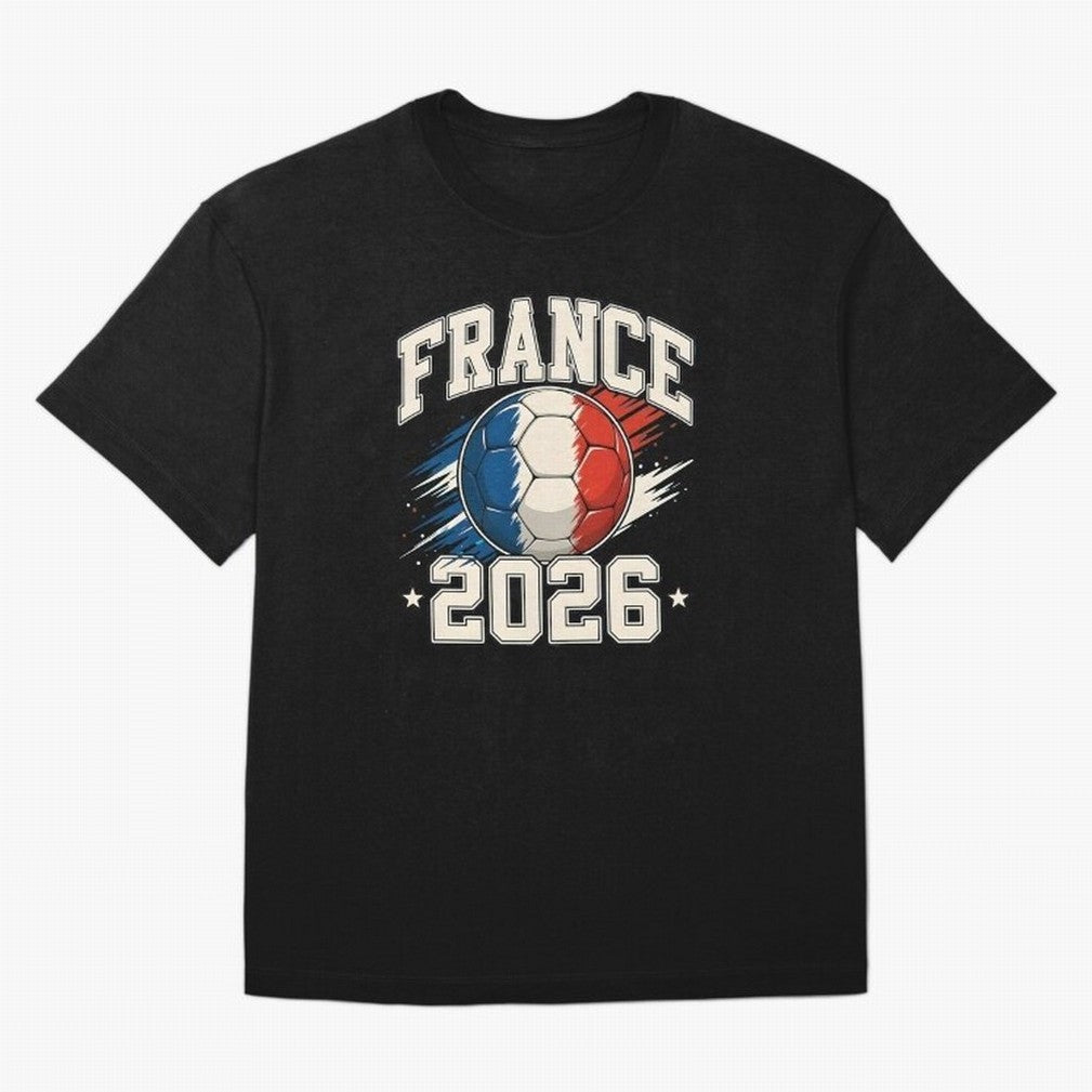 France 2026 World Cup for Football Fans and Teams Oversized T-Shirt Step into FIFA World Cup 2026 Group Stage Filled with Mbappe and Neymar, Spain Energy, Classic Soccer Heritage, Championship Pressure, Fan Loyalty and International Pride; Great