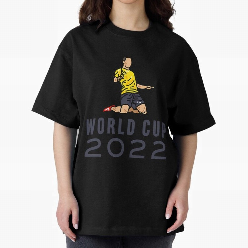World Cup 2022 Oversized T-Shirt Celebrate National Team Dreams in the FIFA World Cup 2026 USA Canada Mexico Journey through Neymar Highlights, Spain Pride, Sports Nostalgia, International Competition, Famous Players and Unforgettable Victories;
