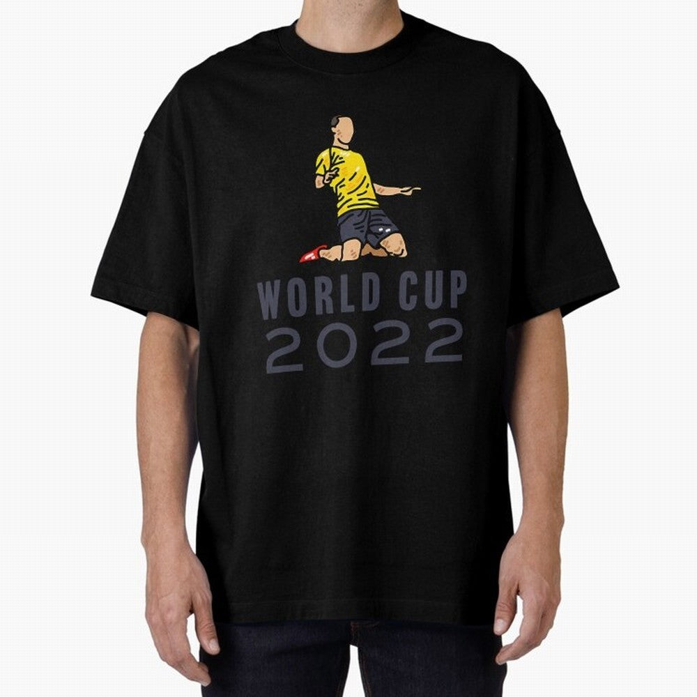 World Cup 2022 Oversized T-Shirt Celebrate National Team Dreams in the FIFA World Cup 2026 USA Canada Mexico Journey through Neymar Highlights, Spain Pride, Sports Nostalgia, International Competition, Famous Players and Unforgettable Victories;