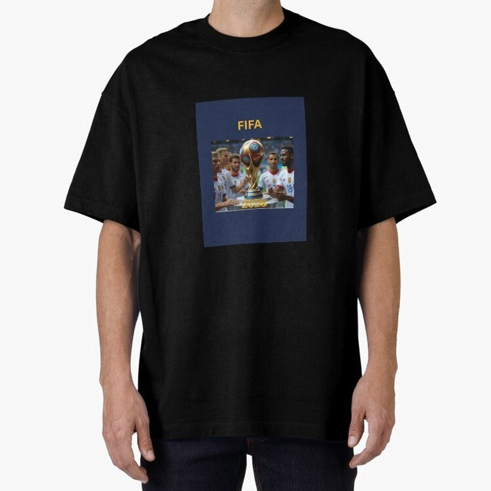 WORLD CUP FOOTBALL 2026 Oversized T-Shirt Build Global Football Passion for FIFA World Cup 2026 Group Stage, Centered on Haaland and Mbappe, England, Vintage Soccer Flavor, Modern Football Stars, National Flags and Final Night Emotion; Built for