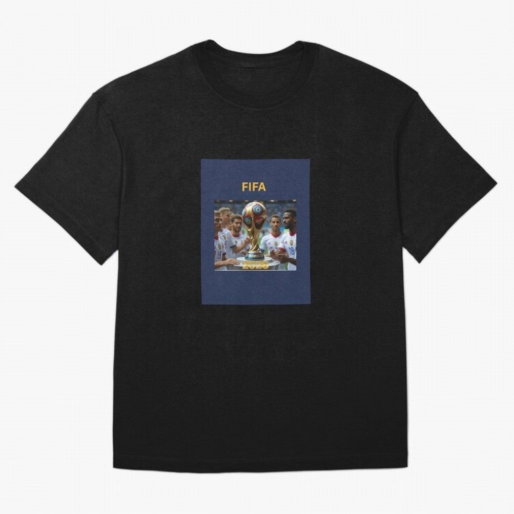 WORLD CUP FOOTBALL 2026 Oversized T-Shirt Build Global Football Passion for FIFA World Cup 2026 Group Stage, Centered on Haaland and Mbappe, England, Vintage Soccer Flavor, Modern Football Stars, National Flags and Final Night Emotion; Built for