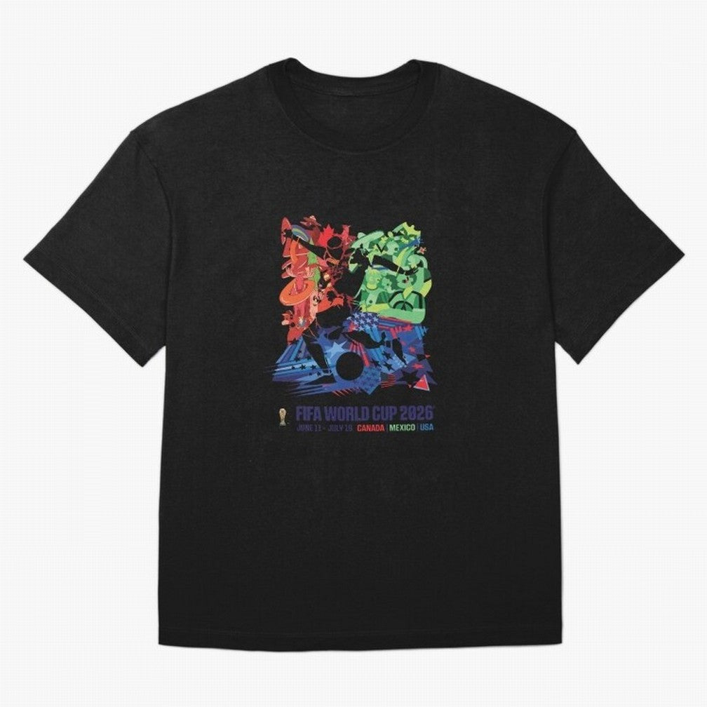 Host Nations Cultural Splash Art Oversized T-Shirt Elevate Match Day Hype around FIFA World Cup 2026, Cristiano Ronaldo, Argentina and Brazil, Stadium Memories, Football Loyalty, International Chants and Championship Tradition; Created for Match
