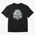 North America United Soccer 2026 Vintage Crest Oversized T-Shirt Fuel Global Football Passion for FIFA World Cup 2026 Group Stage, Centered on Neymar, Haaland and Cristiano Ronaldo, Brazil, Championship Spirit, Famous Goals, Roaring Crowds and