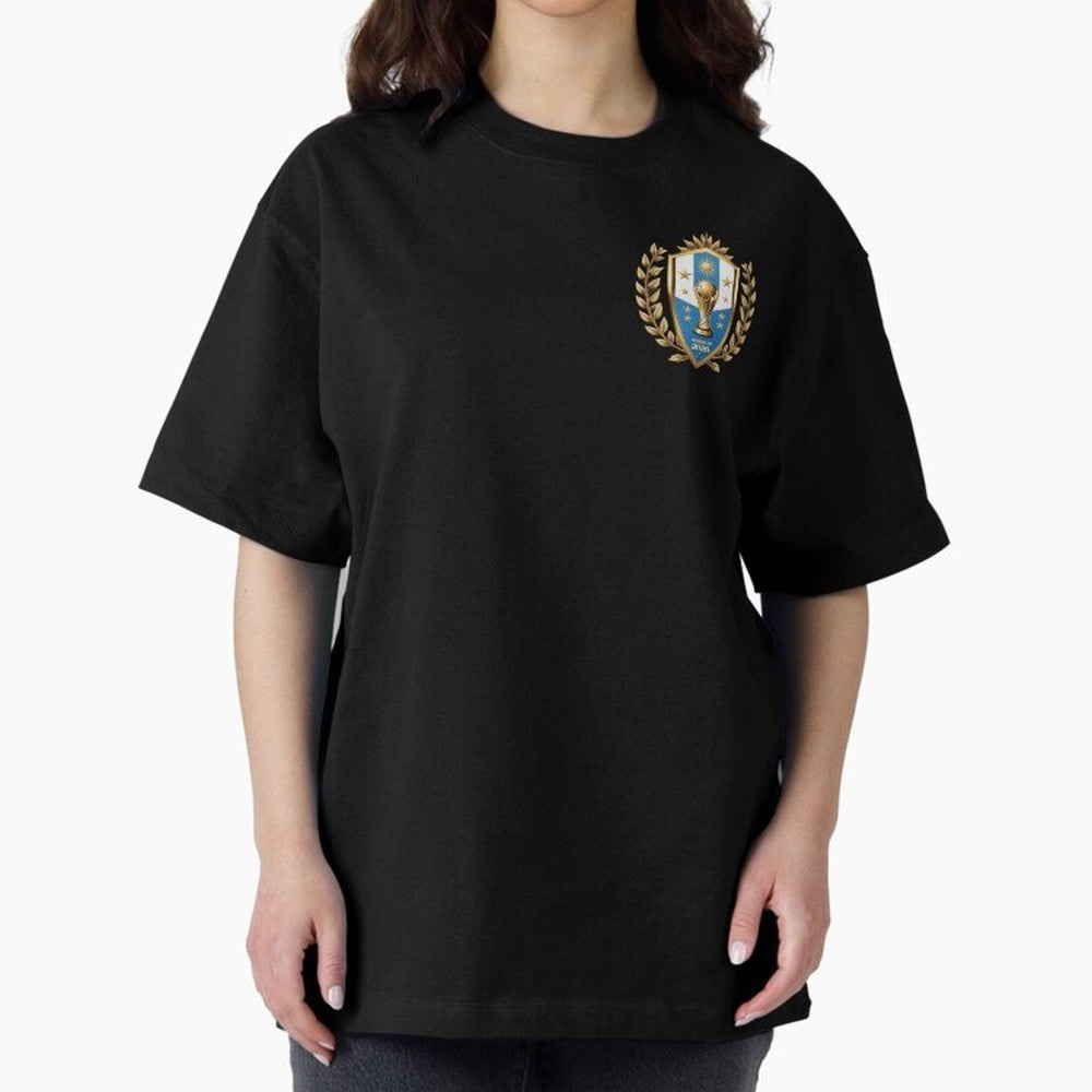 Argentina World Cup 2026 Oversized T-Shirt Bring the FIFA World Cup 2026 USA Canada Mexico Journey through Neymar, Haaland and Cristiano Ronaldo Highlights, France and Portugal Pride, Football Festival Excitement, Trophy Ambitions, Country