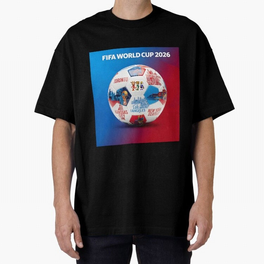 North America Football 2026 Oversized T-Shirt Make Game Day About FIFA World Cup 2026 Driven by Neymar, England Energy, Retro Football Energy, Iconic Rivalries, Trophy Chase Drama and Stadium Atmosphere; Created for Match Day Parties, Soccer Gifts,