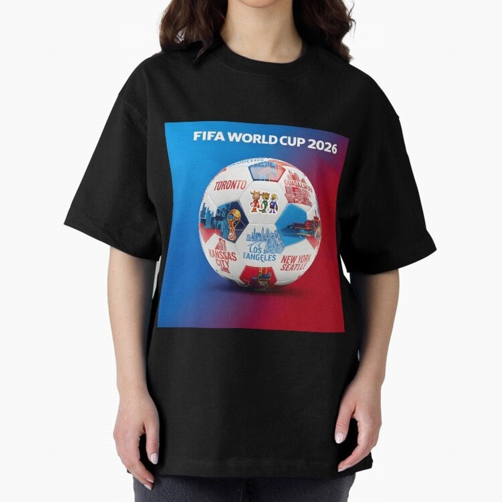 North America Football 2026 Oversized T-Shirt Make Game Day About FIFA World Cup 2026 Driven by Neymar, England Energy, Retro Football Energy, Iconic Rivalries, Trophy Chase Drama and Stadium Atmosphere; Created for Match Day Parties, Soccer Gifts,