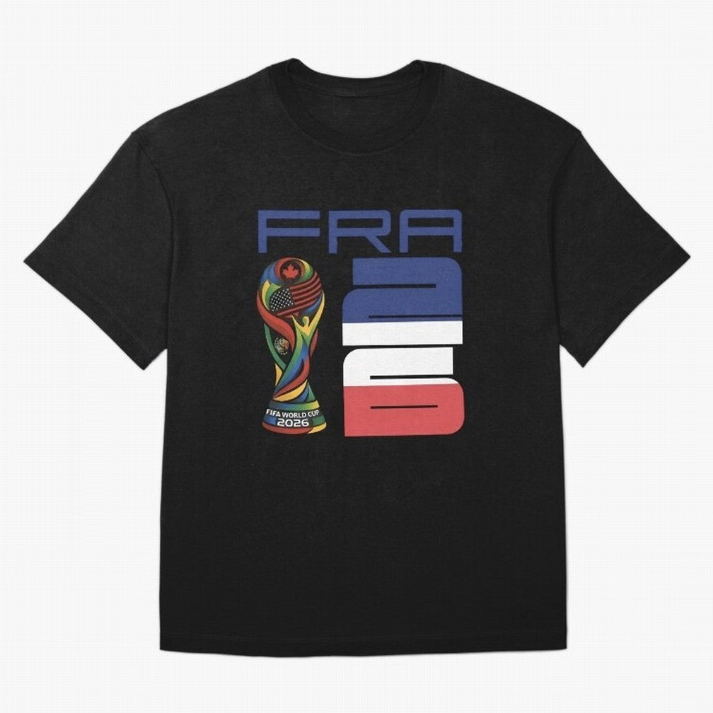 France World Cup 2026 Soccer - FRA 26 Blue White Red Oversized T-Shirt Discover FIFA World Cup 2026 USA Canada Mexico for Fans of Haaland and Mbappe and Argentina, Bringing Stadium Memories, Football Loyalty, International Chants and Championship