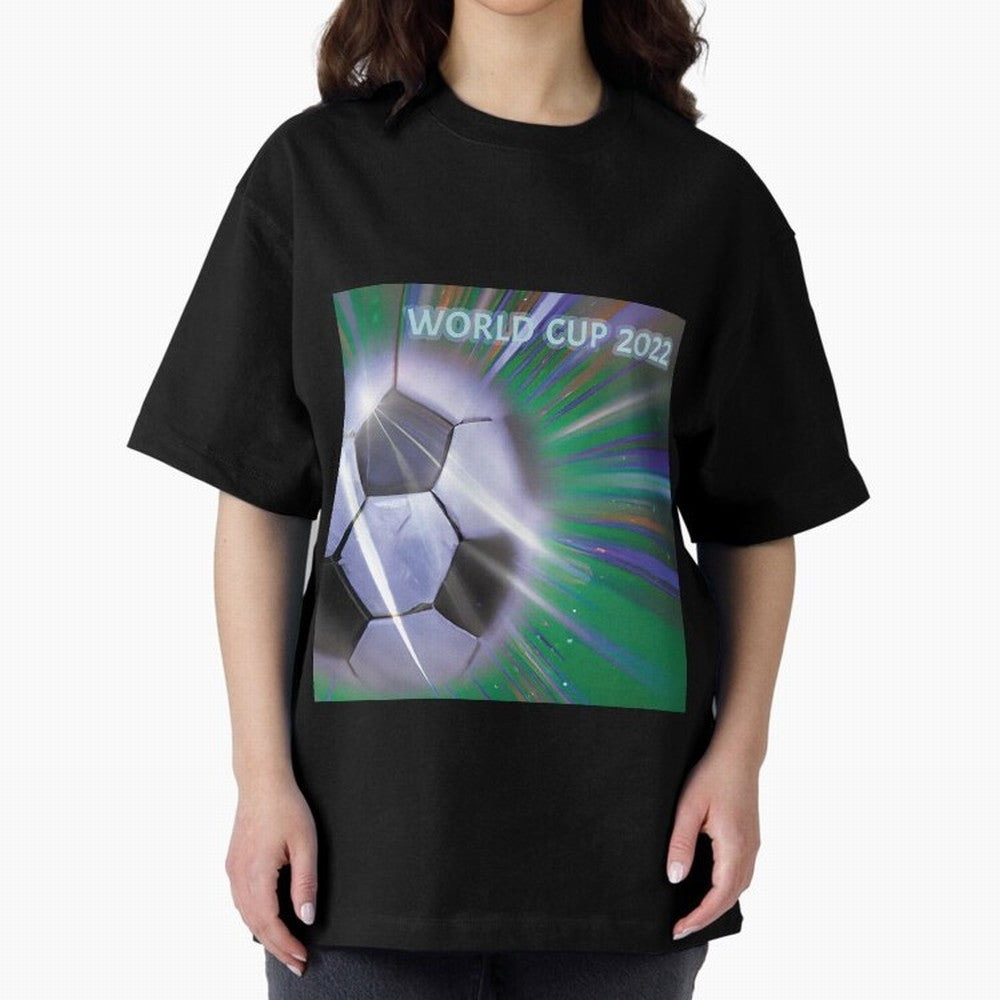 World Cup 2022 Oversized T-Shirt Celebrate Soccer Greatness during FIFA World Cup 2026 Spirit, Built around France, CR7, Champion Mindset, Group Stage Buzz, Knockout Tension and Passionate Fan Culture; Ideal for Passionate Fans Who Love Underdog