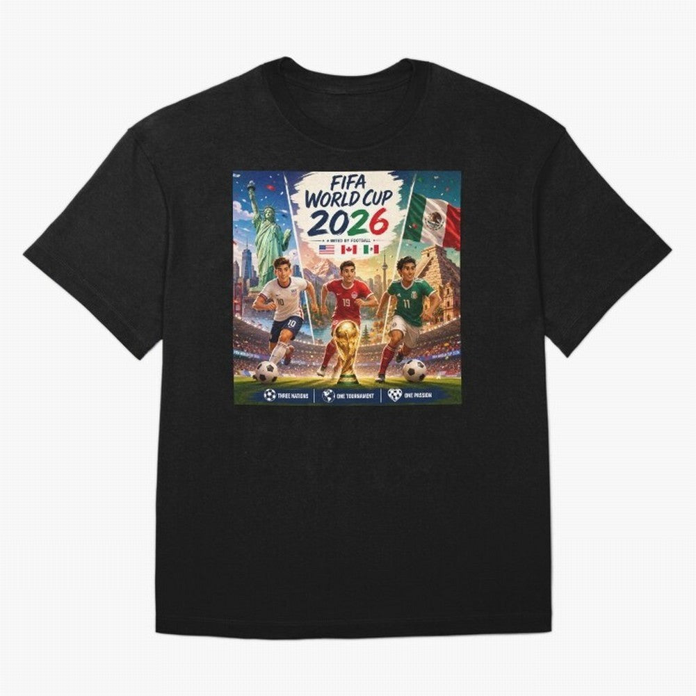 United by Football 2026 #football 2026 Oversized T-Shirt Bring Trophy Dreams to Match Day Hype around FIFA World Cup 2026, Messi and Cristiano Ronaldo, France and Portugal, Vintage Soccer Flavor, Modern Football Stars, National Flags and Final