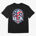 USA 2026 World Cup T-Shirt - Star Spangled Soccer Design - American Host Fan Tee Oversized T-Shirt Feel the Roar of the FIFA World Cup 2026 Journey through CR7 and Messi Highlights, Argentina Pride, Retro Football Energy, Iconic Rivalries, Trophy