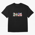 North American Soccer Spirit Team 2026 T-Shirt_82770209 Oversized T-Shirt Celebrate Supporters United by Global Football Passion for FIFA World Cup 2026 USA Canada Mexico, Filled with Cristiano Ronaldo, Haaland and CR7, England, France and