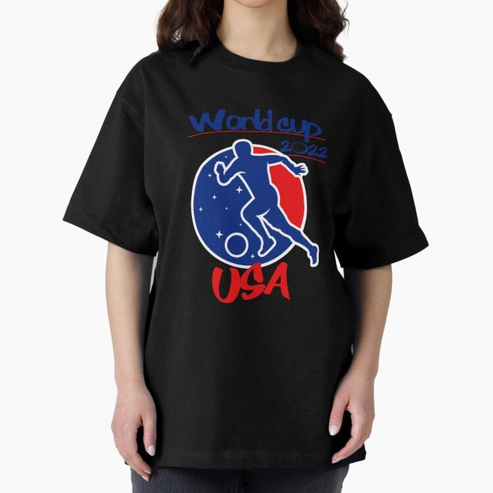 USA World Cup 2022 Oversized T-Shirt Upgrade the FIFA World Cup 2026 Journey through Neymar Highlights, Netherlands Pride, Stadium Memories, Football Loyalty, International Chants and Championship Tradition; Built for Supporters Chasing Trophy