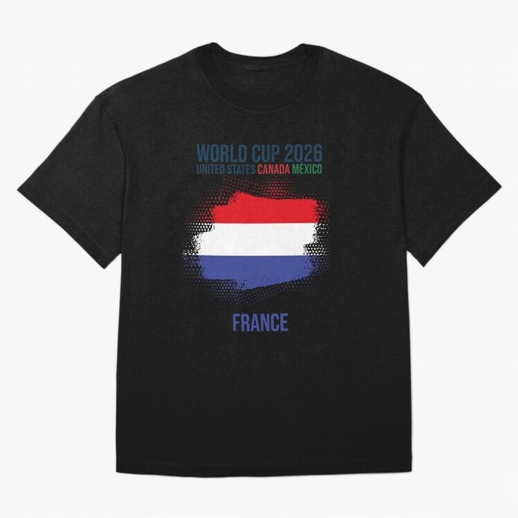 FRANCE WORLD CUP 2026 Oversized T-Shirt Bring Match Day Fire to FIFA World Cup 2026 USA Canada Mexico Driven by Messi and Cristiano Ronaldo, Argentina Energy, Football History, Final Match Energy, Crowd Noise and Once in a Lifetime Moments; Built