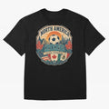 USA Canada Mexico Soccer Cup Oversized T-Shirt Celebrate the Next Chapter of FIFA World Cup 2026 for Fans of Haaland and France and Portugal, Bringing Retro Football Energy, Iconic Rivalries, Trophy Chase Drama and Stadium Atmosphere; Made for Die
