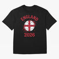 England World Cup 2026 football supporter| St George Cross Football Oversized T-Shirt Experience the FIFA World Cup 2026 Journey through CR7 Highlights, France and Portugal Pride, Retro Football Energy, Iconic Rivalries, Trophy Chase Drama and