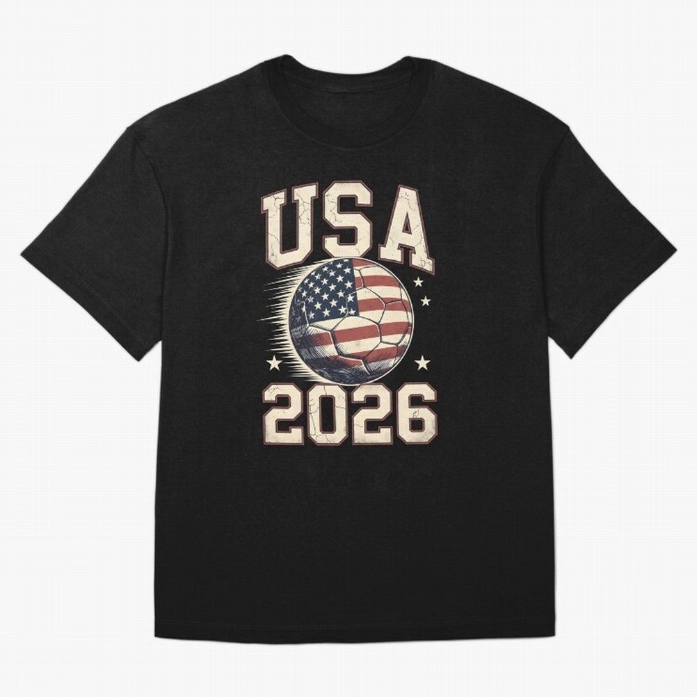 USA 2026 World Cup Soccer Oversized T-Shirt Bring World Football Passion into Match Day Hype around FIFA World Cup 2026 Group Stage, Mbappe and Neymar, Spain, Fan Favorite Moments, National Team Passion, Big Match Drama and Soccer History; Great