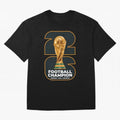2026 Soccer Tournament Graphic - Football Champion Art Oversized T-Shirt Keep the Match Day Mood of FIFA World Cup 2026 USA Canada Mexico for Fans of Neymar and France, Bringing Worldwide Fan Energy, Dramatic Goals, Stadium Lights and Championship