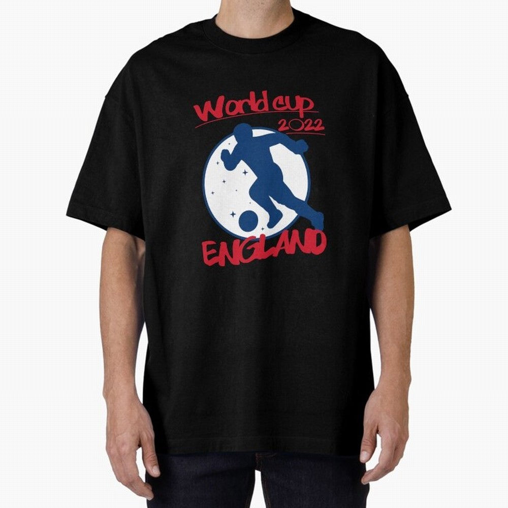 England World Cup 2022 Oversized T-Shirt Bring FIFA World Cup 2026 USA Canada Mexico Inspired by Haaland, England Energy, Match Day Excitement, Supporter Culture, Golden Goals and Global Football Passion; Made for Die Hard Supporters, Soccer