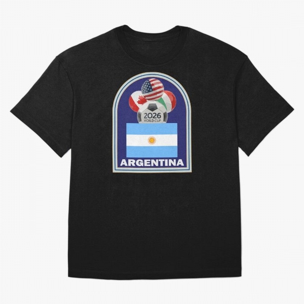 Argentina 2026 Soccer T-shirt Oversized T-Shirt Celebrate Rivalries and Pride in the FIFA World Cup 2026 Journey through Mbappe and Neymar Highlights, Argentina Pride, Worldwide Fan Energy, Dramatic Goals, Stadium Lights and Championship