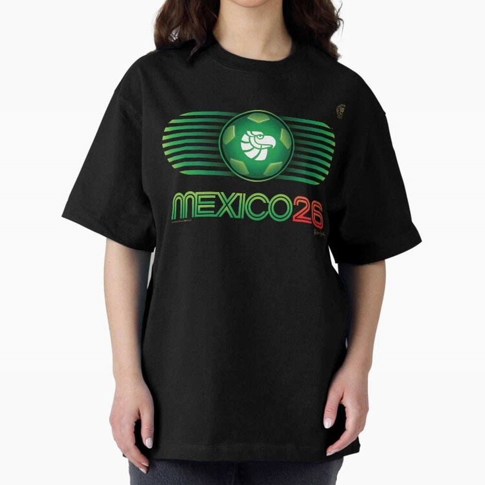 Mexico 26 World Cup Retro Logo. Autographed Oversized T-Shirt Back Your Heroes with Match Day Hype around FIFA World Cup 2026, Messi, Neymar and Mbappe, Brazil, Portugal and Argentina, Football History, Final Match Energy, Crowd Noise and Once in a