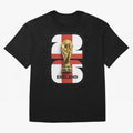 England Football World Cup 2026 - Three Lions Gold Trophy Edition Oversized T-Shirt Cheer for FIFA World Cup 2026 Filled with Mbappe and Neymar, Argentina, France and Brazil Energy, Match Day Excitement, Supporter Culture, Golden Goals and Global