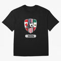 North United America Shield 2026 Cup Oversized T-Shirt Follow the Final Road of FIFA World Cup 2026 Spirit, Capturing France and Portugal, Messi and Cristiano Ronaldo, Goal Celebration Energy, Supporter Heritage, Football Icons and Worldwide