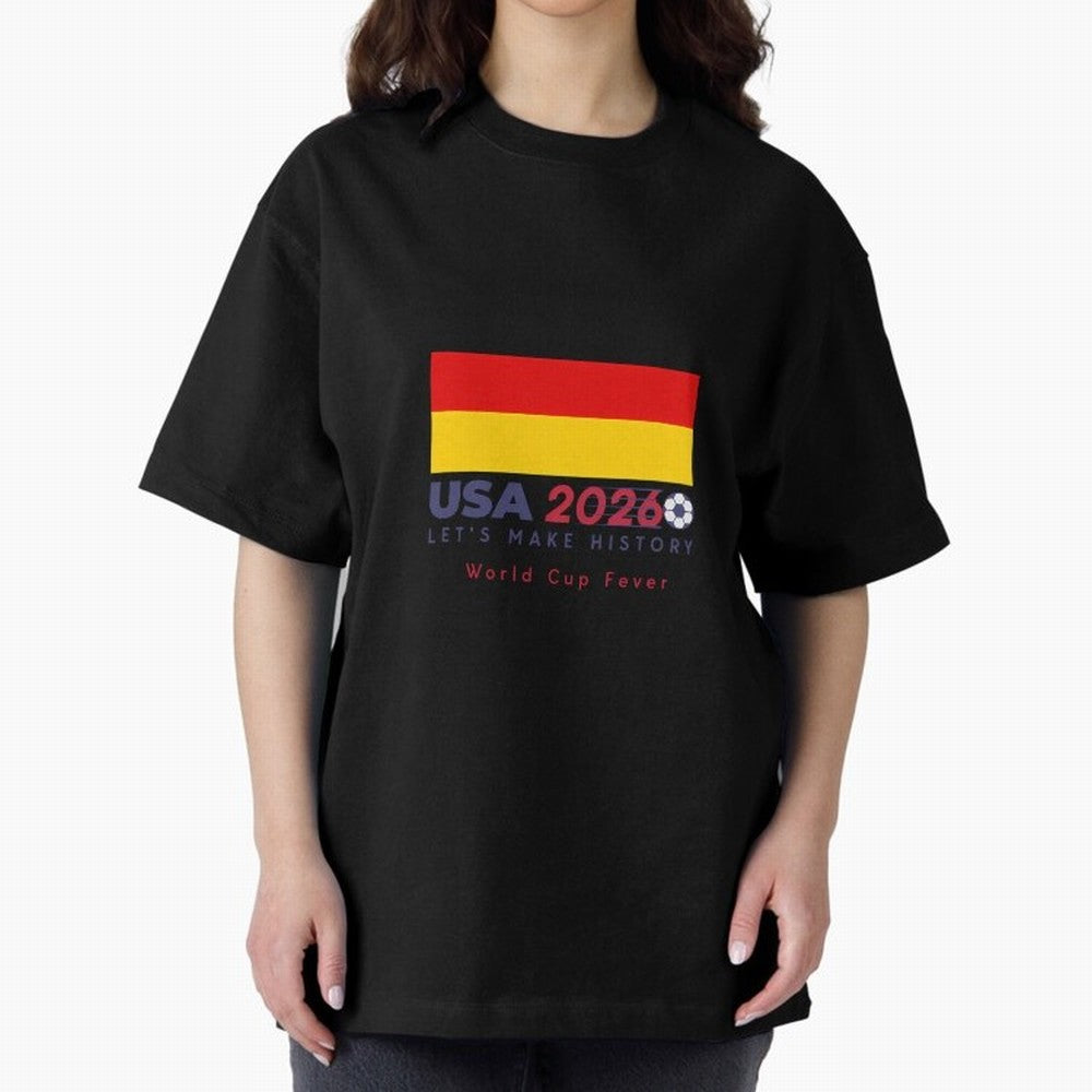 Usa 2026 World Cup Fever Americas Football. Oversized T-Shirt Join the Countdown to FIFA World Cup 2026 USA Canada Mexico Celebrating Neymar, Argentina Energy, Sports Nostalgia, International Competition, Famous Players and Unforgettable Victories;