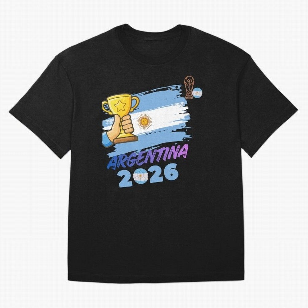 Argentina world cup design Oversized T-Shirt Celebrate Global Football Passion for FIFA World Cup 2026 Group Stage, Driven by Messi, CR7 and Mbappe, Portugal, Stadium Memories, Football Loyalty, International Chants and Championship Tradition;