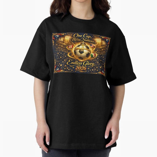 2026 World Cup Celebration inpired by renaissance art Oversized T-Shirt Feel the Heartbeat of FIFA World Cup 2026 Filled with Mbappe, Argentina and Brazil Energy, Retro Football Energy, Iconic Rivalries, Trophy Chase Drama and Stadium Atmosphere;