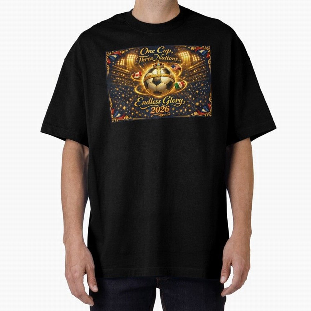 2026 World Cup Celebration inpired by renaissance art Oversized T-Shirt Feel the Heartbeat of FIFA World Cup 2026 Filled with Mbappe, Argentina and Brazil Energy, Retro Football Energy, Iconic Rivalries, Trophy Chase Drama and Stadium Atmosphere;