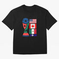 North America Football Unity 2026 Oversized T-Shirt Celebrate Fan Culture around Global Football Passion for FIFA World Cup 2026 USA Canada Mexico, Connected to Cristiano Ronaldo, Portugal, Spain and Germany, Game Day Rituals, Football Legends,