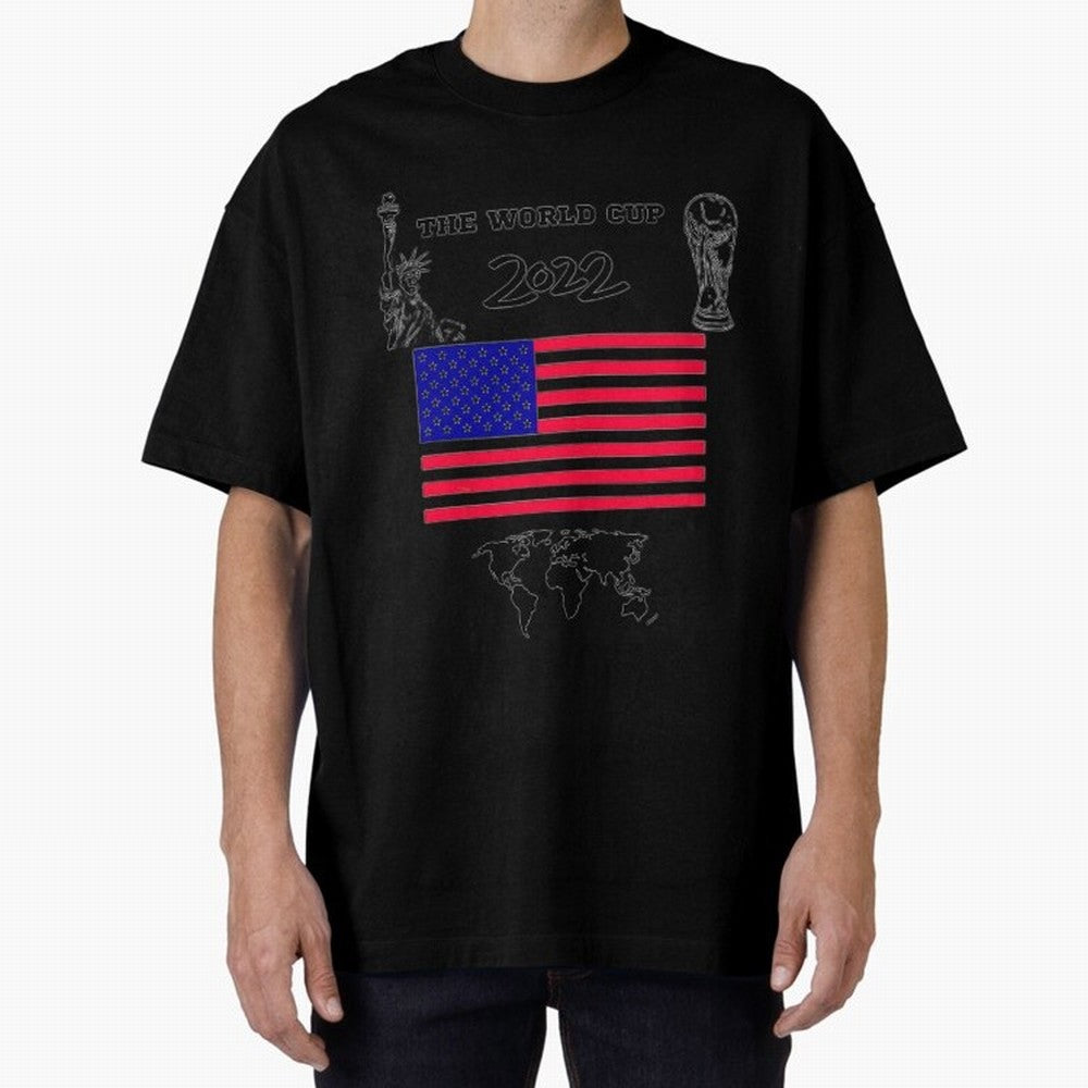 T-shirt for World cup, USA Oversized T-Shirt Refresh Match Day Hype around FIFA World Cup 2026 Group Stage, CR7 and Messi, Spain and Netherlands, Champion Mindset, Group Stage Buzz, Knockout Tension and Passionate Fan Culture; Created for Match Day