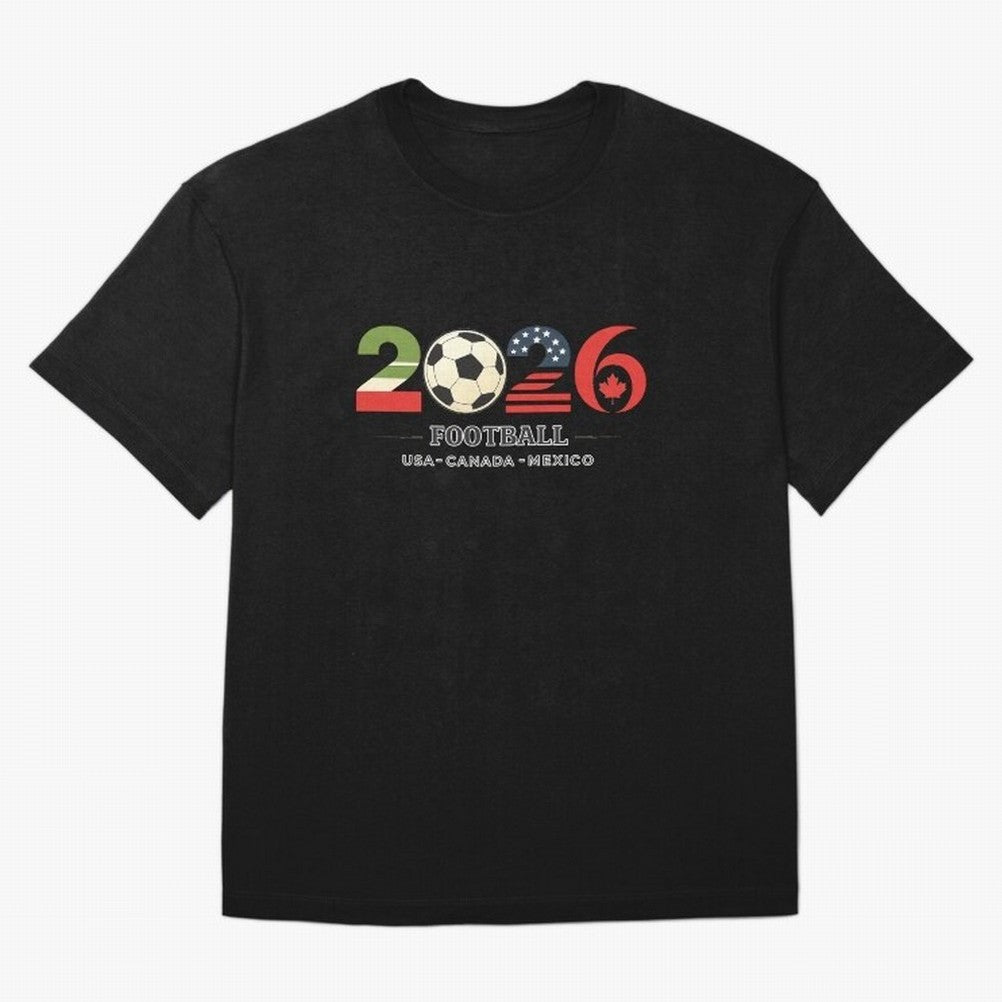 Football 2026 USA Canada Mexico Oversized T-Shirt Back Your Heroes with FIFA World Cup 2026 Filled with Neymar, Argentina, France and Brazil Energy, Stadium Chants, National Pride, Trophy Dreams and Unforgettable Football Memories; Perfect for
